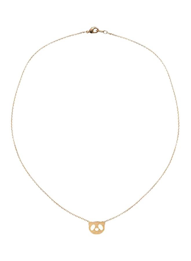 chelseachicNYC - Gold Plated Panda Head Pendant Necklace - Image 1