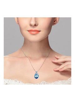 925 Sterling Silver Swarovski And Cubic Zirconia Studded Bowknot Pendant Necklace - v1552044553/N21632331A_2