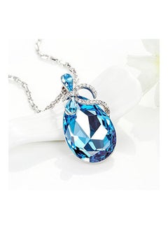 925 Sterling Silver Swarovski And Cubic Zirconia Studded Bowknot Pendant Necklace - v1552044572/N21632331A_3