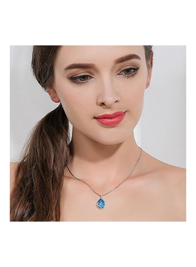 إيفر فيث قلادة من الفضة الإسترليني عيار 925 على شكل دمعة - Image 2