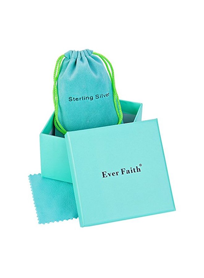 إيفر فيث قلادة من الفضة الإسترليني عيار 925 على شكل دمعة - Image 5