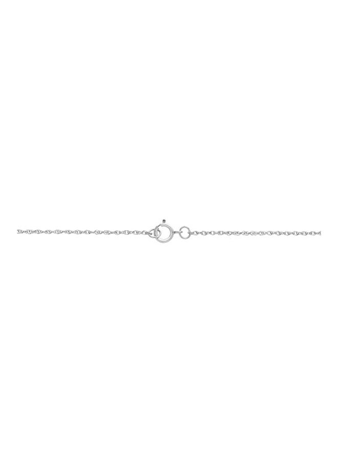 Finecraft 925 Sterling Silver Kanchanaburi Multiple Stone Studded Teardrop Pendant Necklace  - Image 1