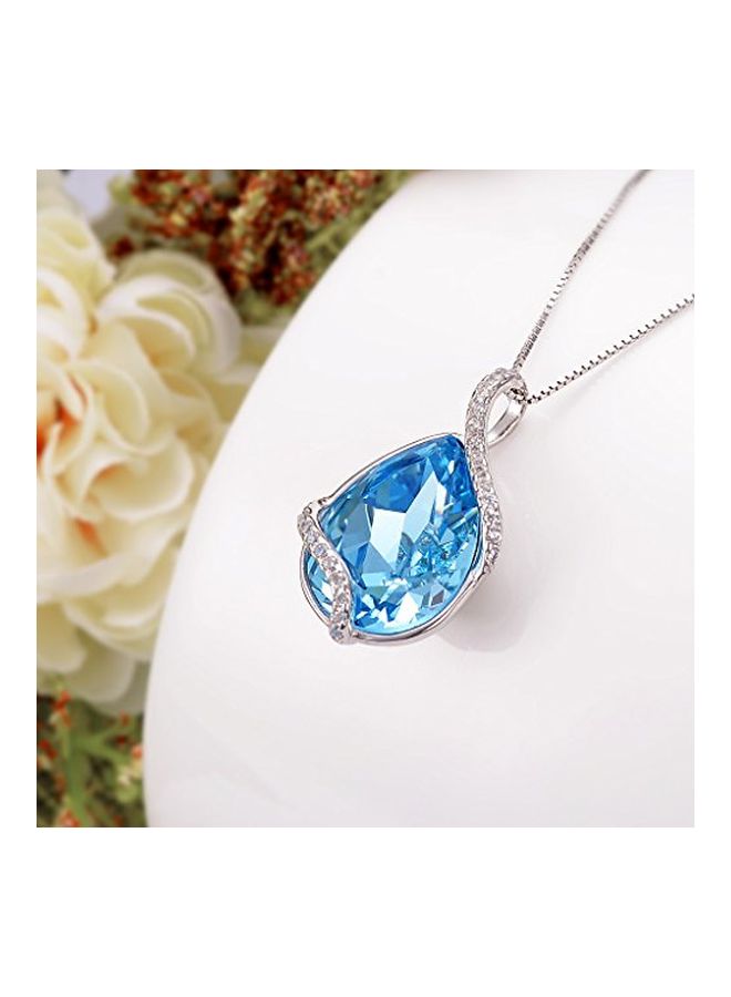 إيفر فيث قلادة من الفضة الإسترليني عيار 925 على شكل دمعة - Image 3