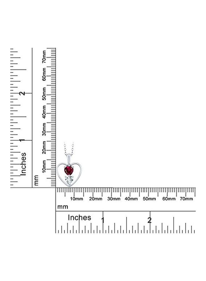 جم ستون كينج قلادة بدلاية من الفضة الإسترليني عيار 925 مرصعة بالياقوت والزمرد الأزرق والتوباز - Image 2