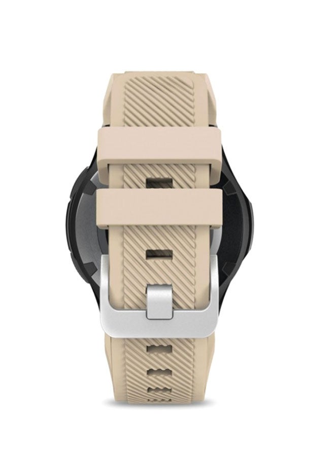 MARGOUN Replacement Rubber Band For Samsung Gear S3 Beige - Image 2