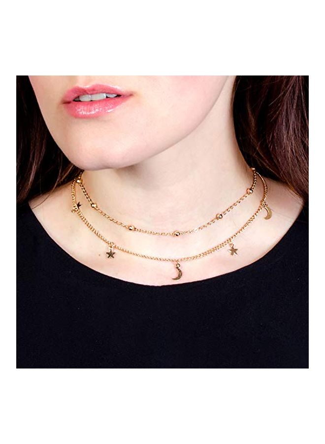 BaubleStar Rose Gold Plated Charm Layered Necklace - Image 4