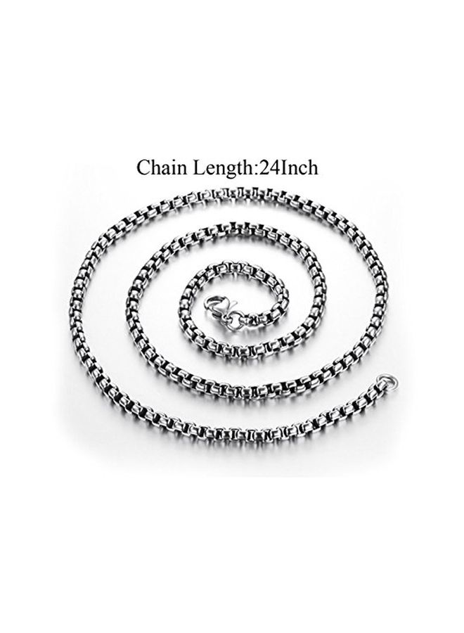 اكسوسامس قلادة بدلاية من فولاذ التيتانيوم على شكل صفيحة هوية مطبوع عليها كلمة "Aquarius" - Image 3