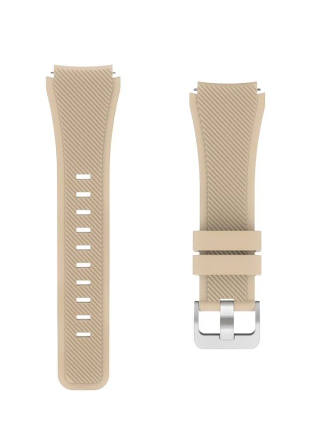 MARGOUN Replacement Rubber Band For Samsung Gear S3 Beige - Image 1