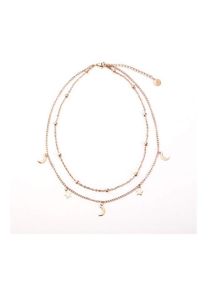 BaubleStar Rose Gold Plated Charm Layered Necklace - Image 2