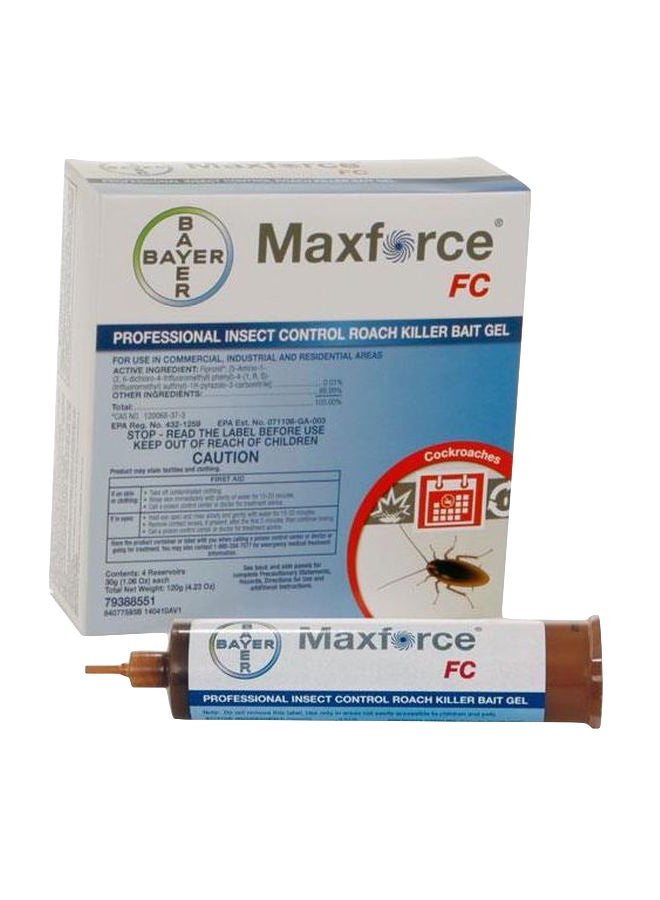 ماكس فورس طقم طُعم جل للصراصير من 4 قطع 30جرام