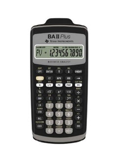 TEXAS INSTRUMENTS BA II Plus Financial Calculator Black 