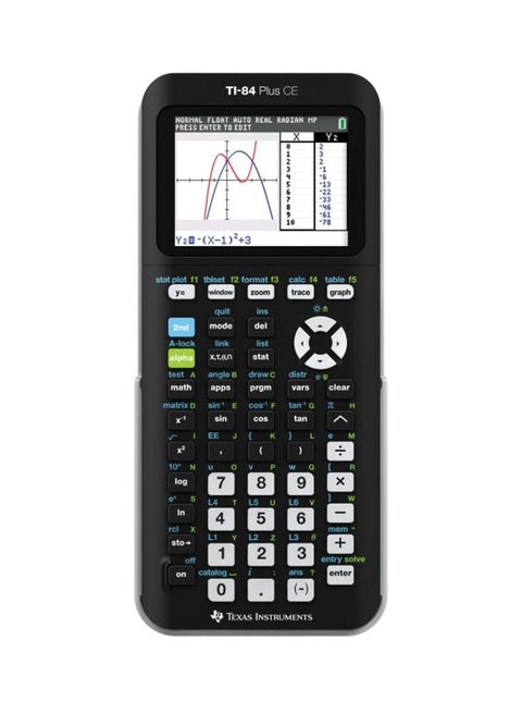 Plus CE Graphing Calculator Black/White/Blue