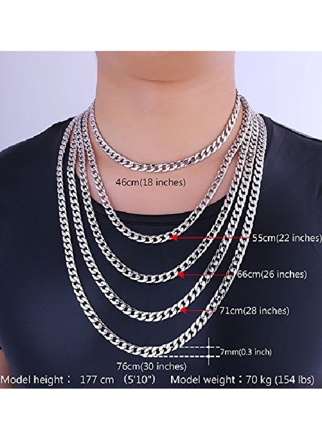 U7 Gold Platinum Plated Chain Necklace With Bracelet Set  - Image 4