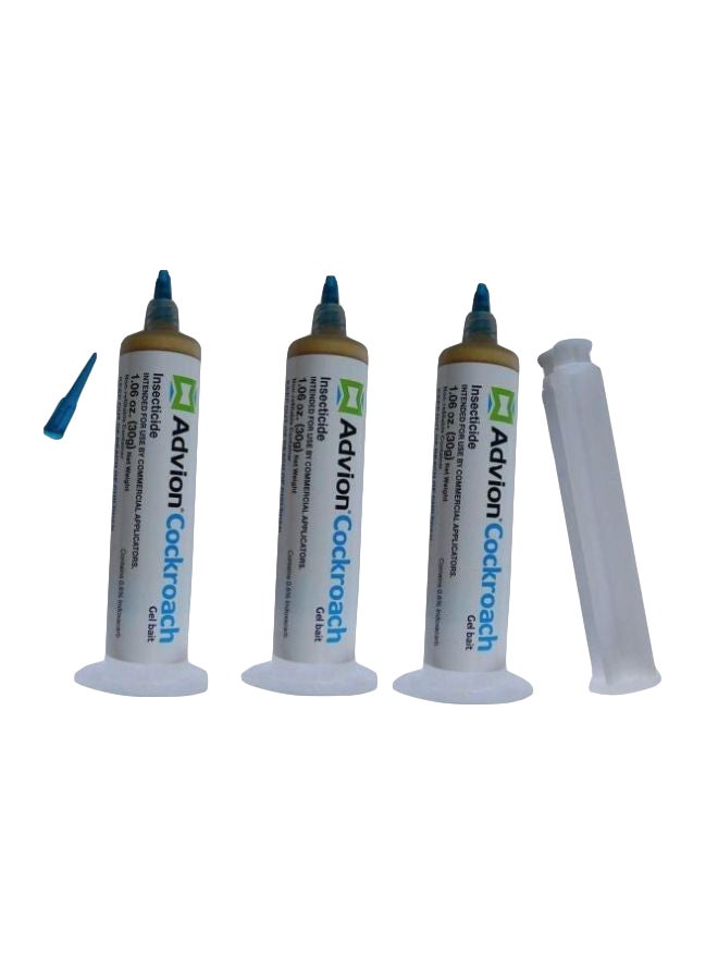 Pack Of 3 Syngenda Advion Dupont Cockroach Killer Gel Bait Set 50 x 3 g