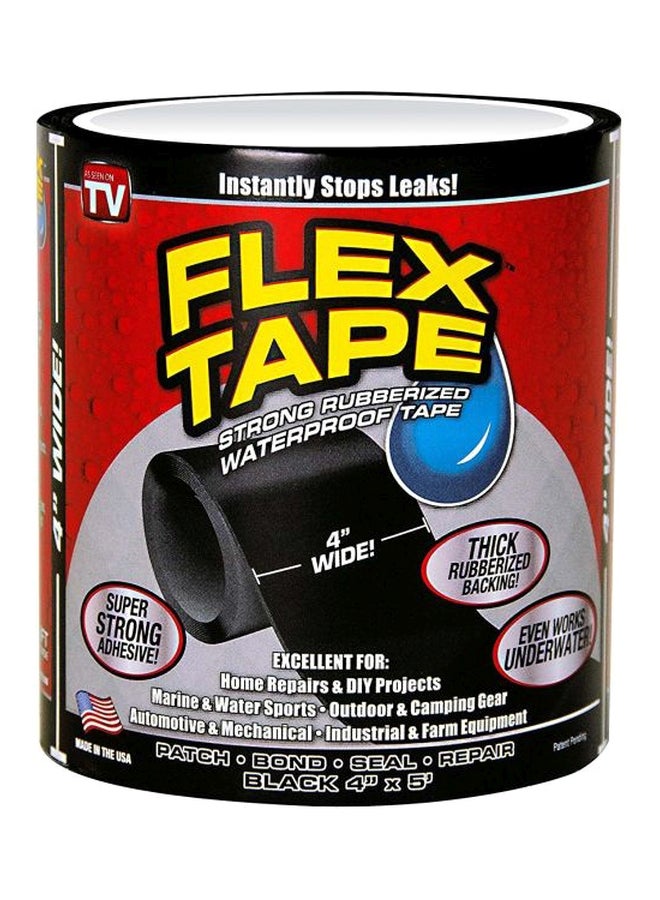 FLEX TAPE - Seal Tape Black 4x5inch - Image 1