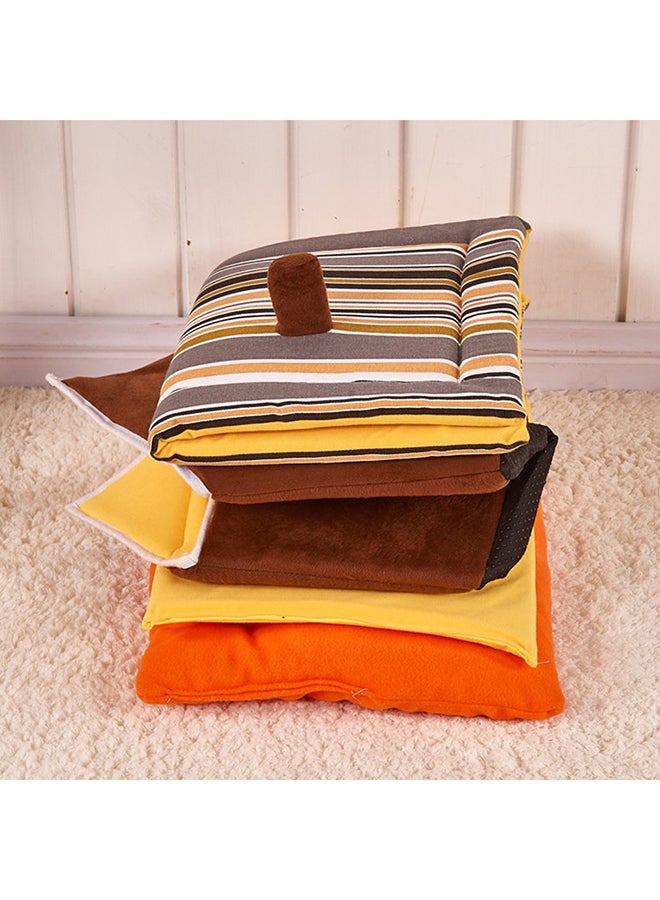 Home Shape Dog Bed Brown/Yellow/White - Image 4