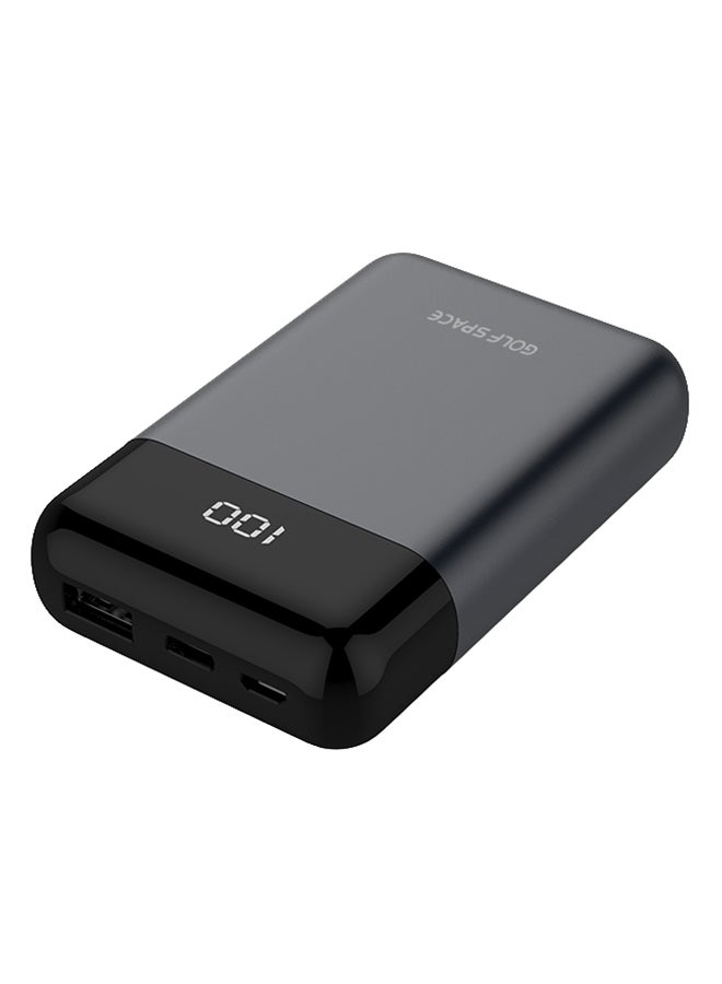 GOLF SPACE 10000.0 mAh Power Bank With Display Grey/Black 
