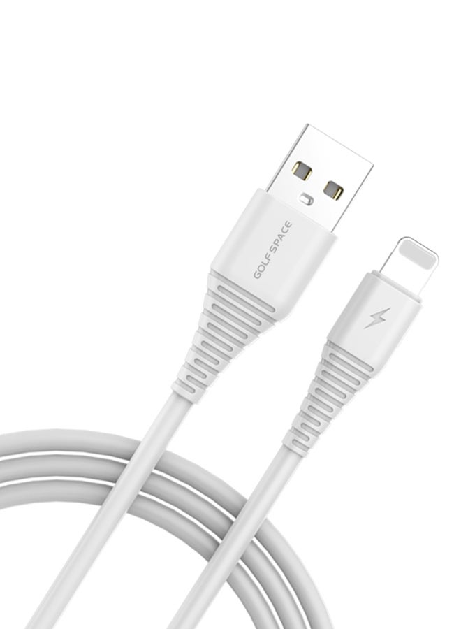 GOLF SPACE Lightening Data Cable White 
