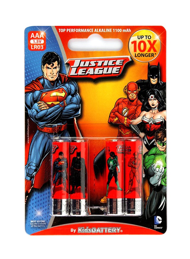 Justice League Printed Alkaline Battery LR03