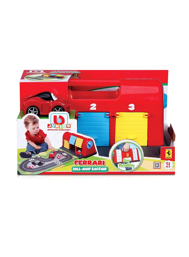 BB Junior Ferrari Roll-Away Raceway Play Set Multicolour  - Image 1