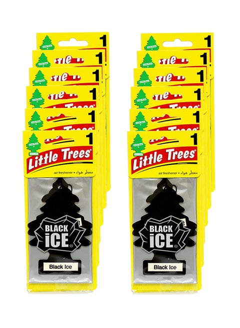 12-Piece Card Air Freshener - Black Ice