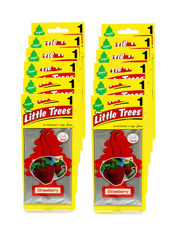 LITTLE TREES 12-Piece Card Air Freshener - Strawberry 