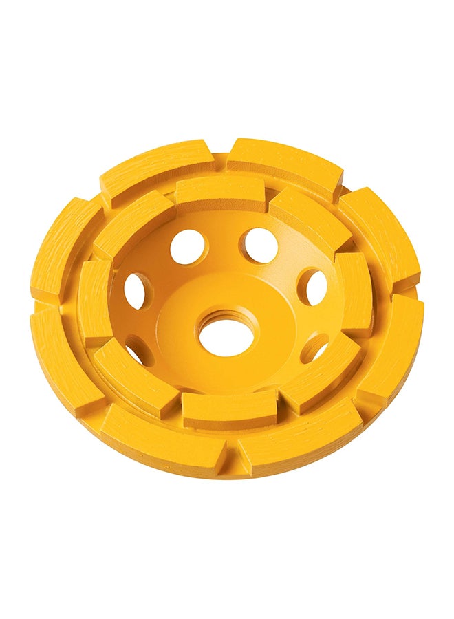 DEWALT Double Row Cup Wheel Yellow
