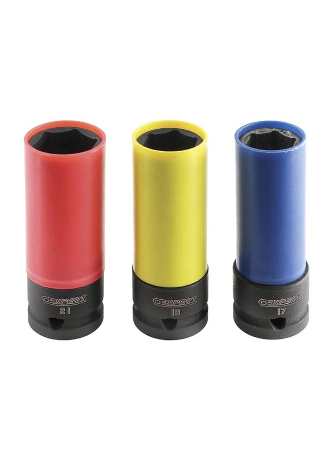 EXPERT 3-Piece Wheel Socket Set Multicolour 