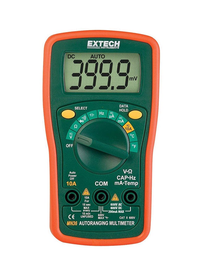 Extech Mini Multi Meter, MN36 Green/Orange