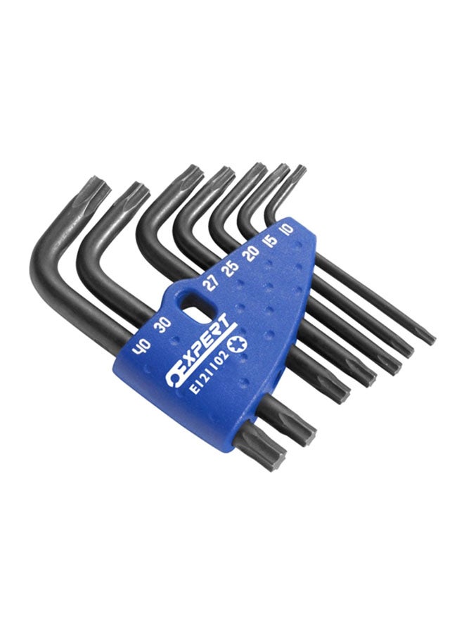 EXPERT 7-Piece Torx Folding Key Set Grey