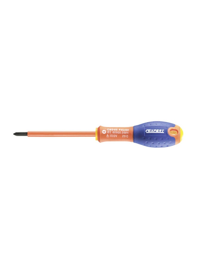 EXPERT Insulated Screwdriver, E165415, PH1x100mm Multicolour