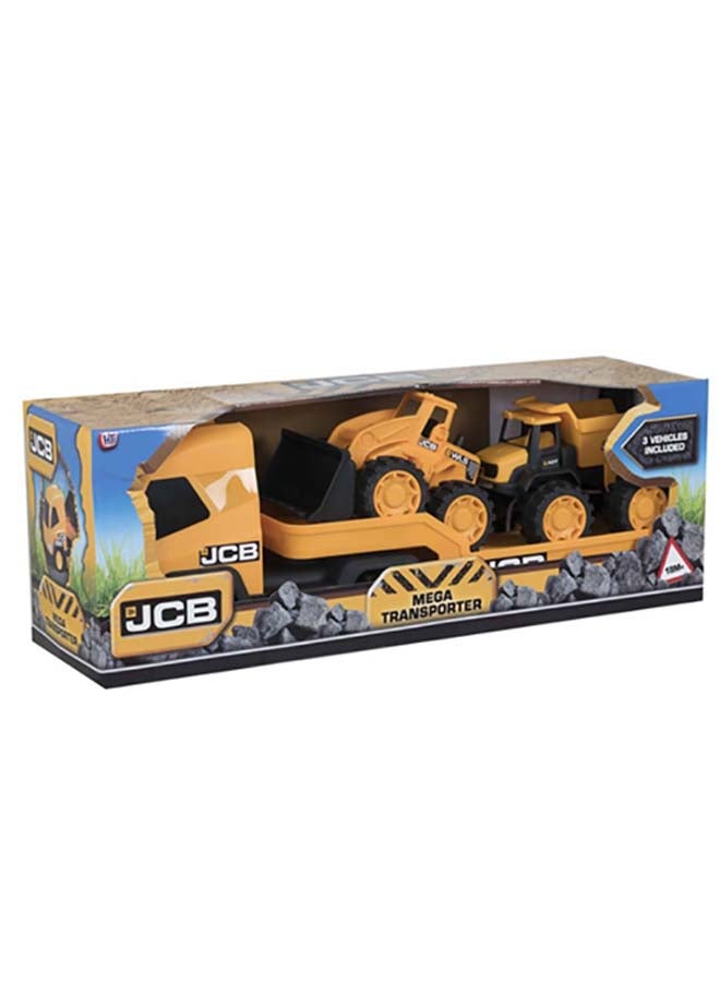 تيم ستيرز شاحنات نقل وتحميل ضخمة من JCB متعدد الألوان