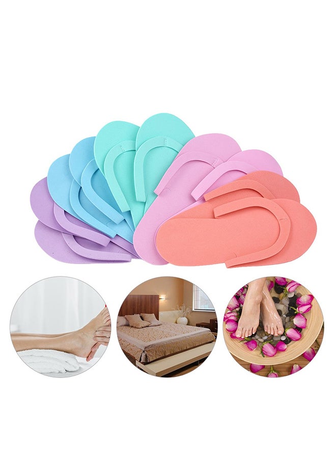 5-Pair Disposable Slippers Multicolour 10.2inch - Image 2