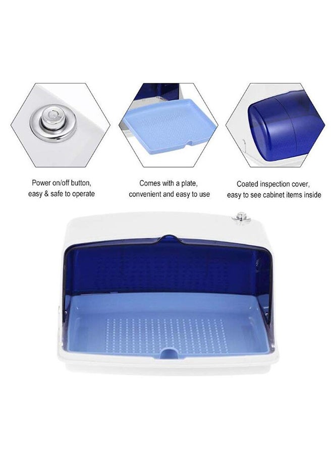 Multifunctional UV Sterilizer Cabinet White/Blue - Image 2
