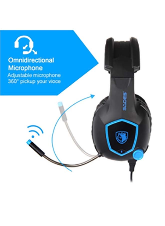 Sades SA818 Over-Ear Gaming Wired Headset With Mic  - Image 3