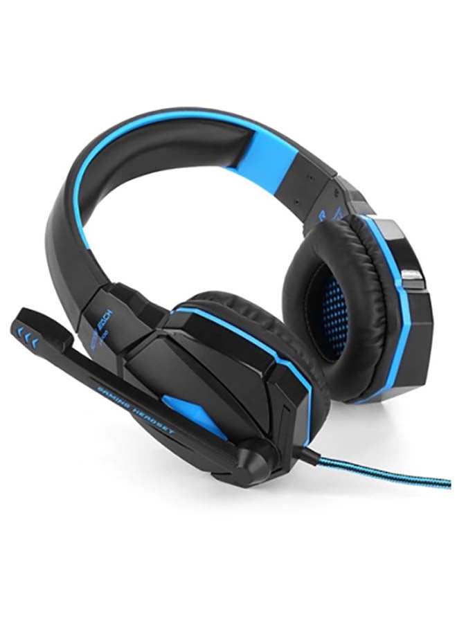 KOTION EACH - Over-Ear Pro Gaming Stereo Headset With Microphone Blue/Black - Image 1