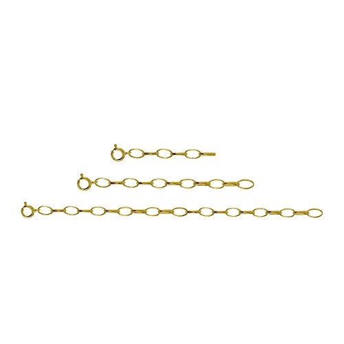 Hoops & Loops - Sterling Silver  Oval Link Chain Necklace - Image 1
