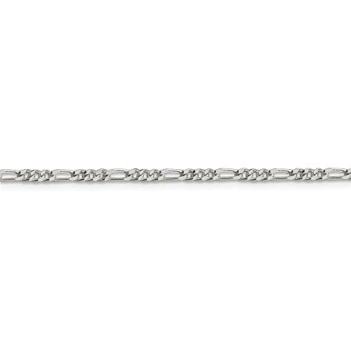 Jewels By Lux Sterling Silver Figaro Chain Necklace  - Image 1