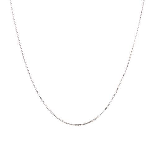 Kezef - Sterling Silver Box Chain Necklace - Image 1