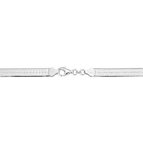كول جوليري - Sterling Silver Herringbone Chain Necklace - Image 1