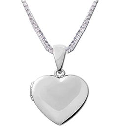 Precious Pieces Sterling Silver  Heart Pendant Necklace  - Image 1
