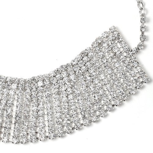 Topwholesalejewel Brass  R  Stick Fan Choker Necklace - Image 1