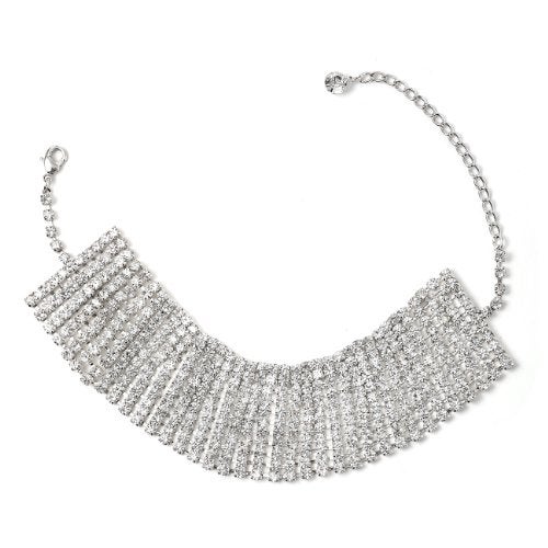 Topwholesalejewel Brass  R  Stick Fan Choker Necklace - Image 4