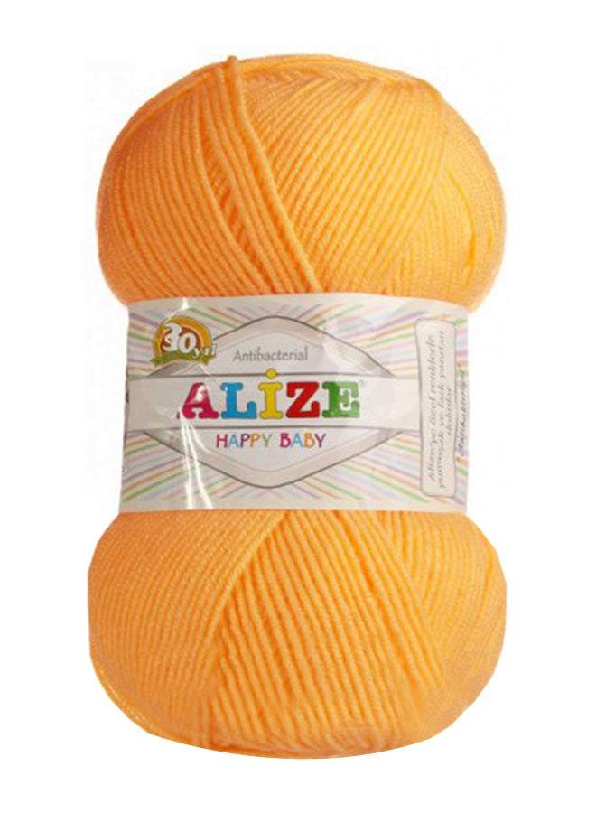 أليز غزل حياكة يدوية هابي بيبي أصفر داكن 100جرام