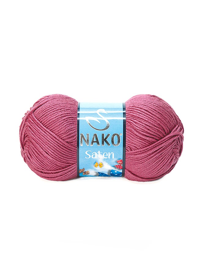 Nako Saten Hand Knitting Yarn Dark Pink No.6578 100grams