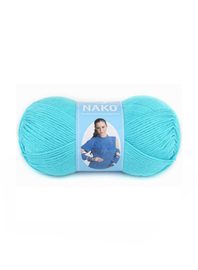 Nako Saten Hand Knitting Yarn Turquoise No.3323 100grams