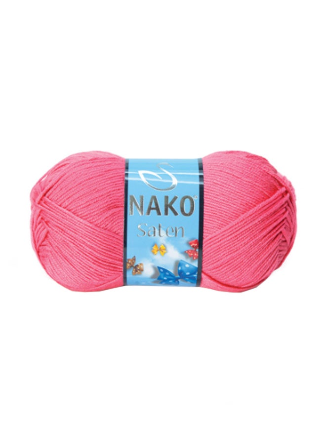 Nako Saten Hand Knitting Yarn Rose Pink No.236 100grams