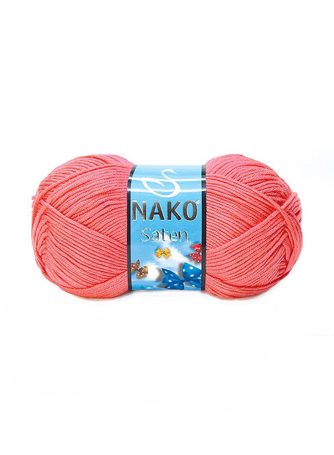 Nako Saten Hand Knitting Wool Yarn Light Coral No.3655 100grams