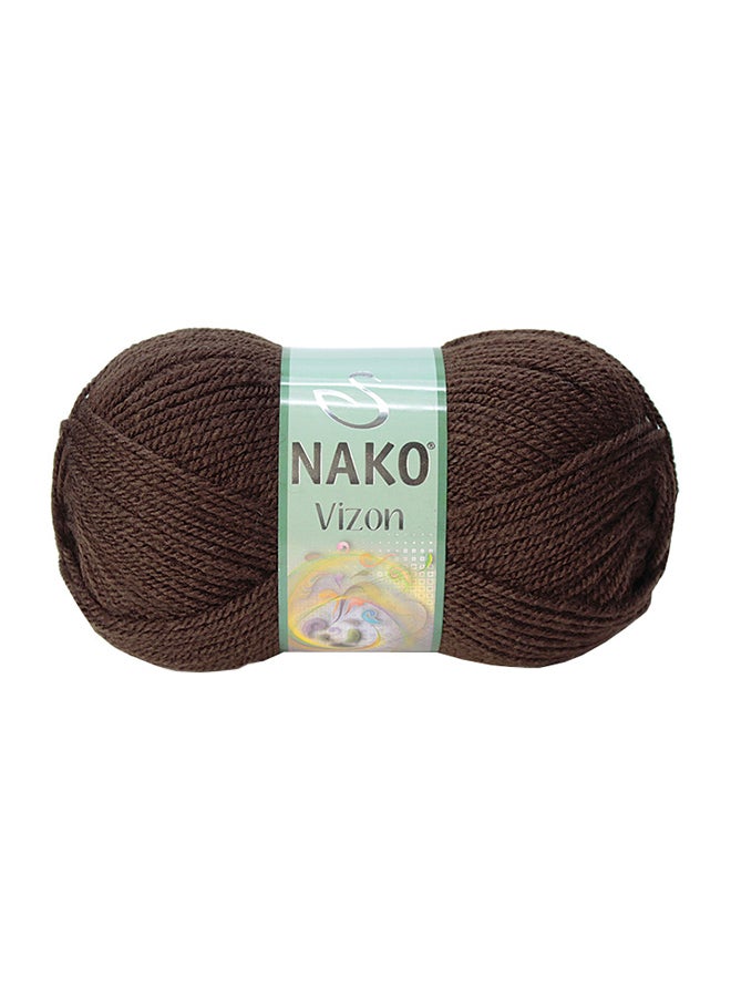 Nako Vizon Hand Knitting Yarn Brown No.1182 100grams