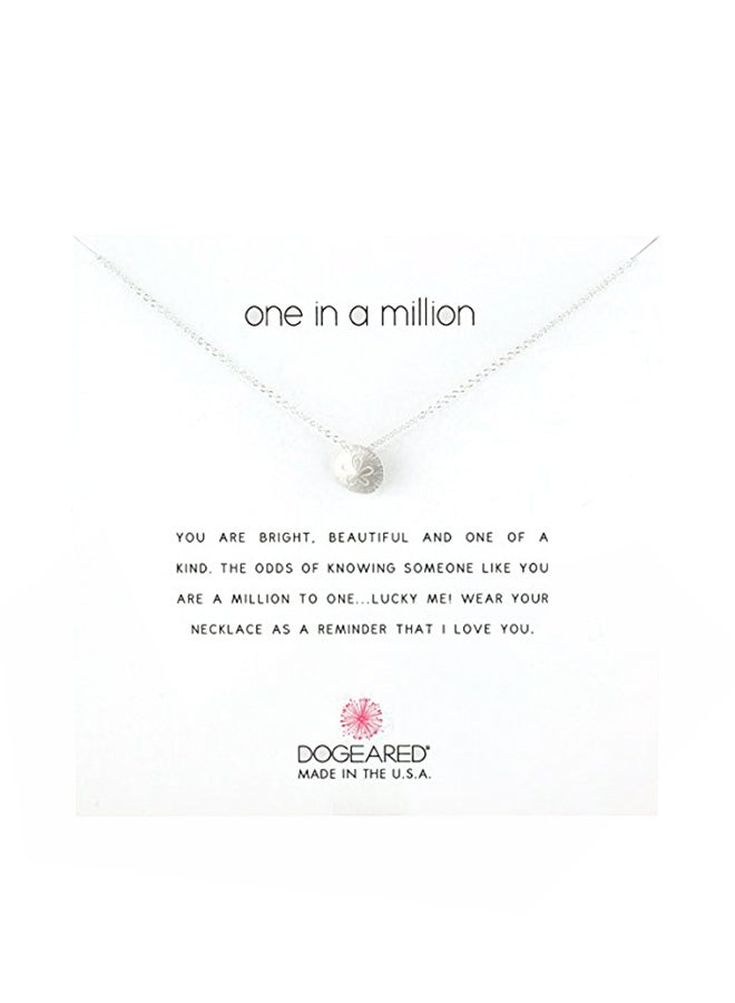 Dogeared 925 Sterling Silver One in a Million Sand Dollar Charm Necklace - Image 2